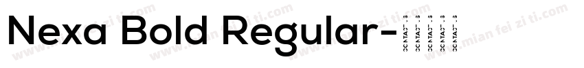 Nexa Bold Regular字体转换